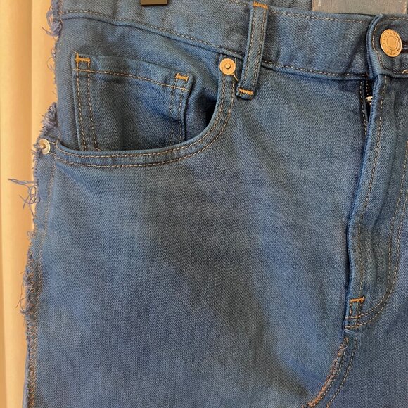 Everlane Boho Reconstructed Jean Skirt - Picture 5 of 7